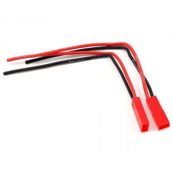Protek RC Female JST Connector Leads,10cm 20awg Wire (2)