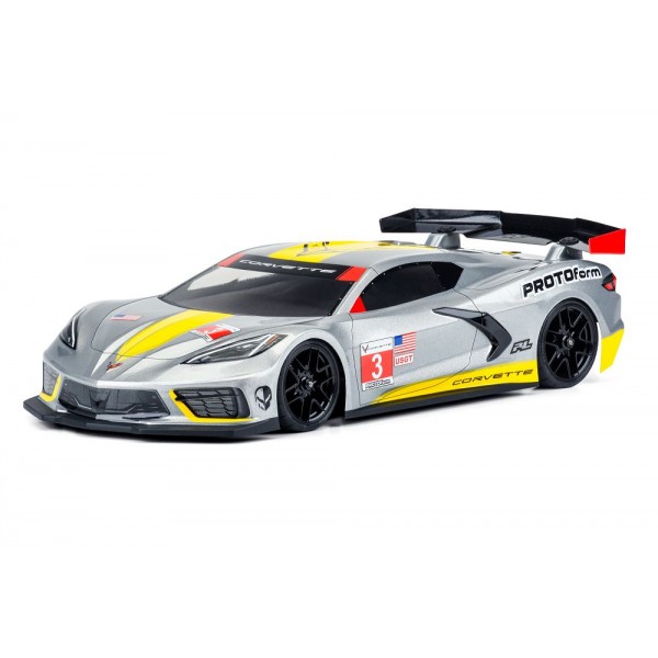 Protoform Chevrolet Corvette C8 Body, Clear (190mm TC)