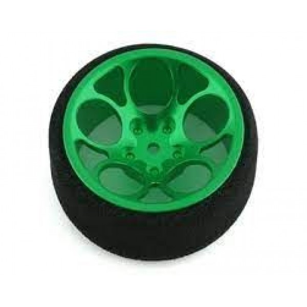 R-Design Sanwa M17/MT-44 Ultrawide 5 Hole Transmitter Steering Wheel (Green)