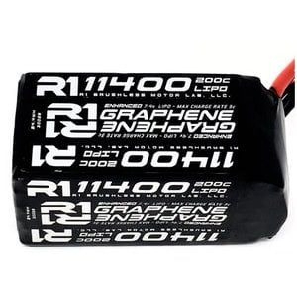 R1 Wurks 11400 Mah 200c 2S Shorty Soft Case Battery For Drag Racing