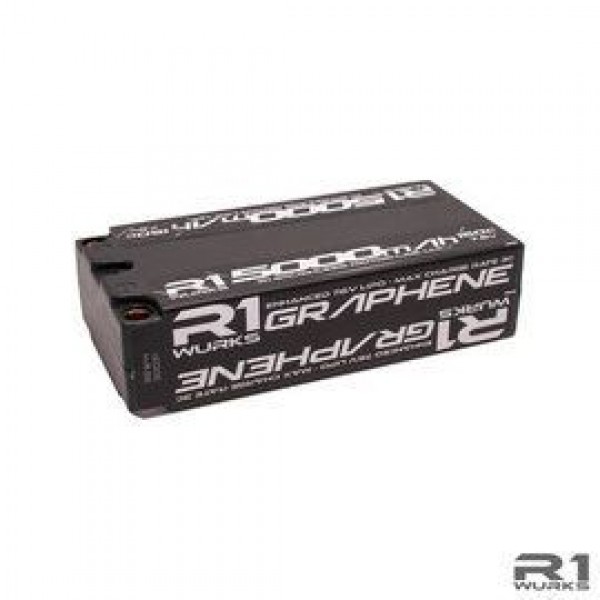 R1 Wurks 5000mah 150c 7.6v Shorty Pack Lipo Battery