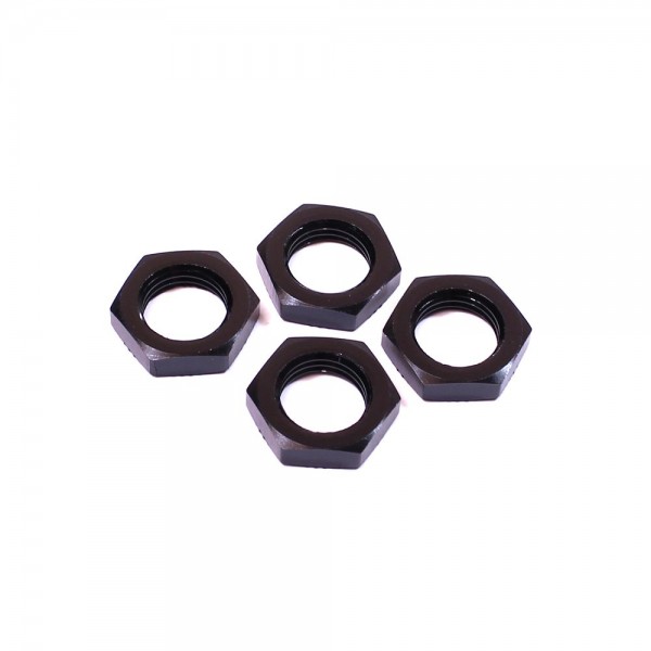 Racer's Edge Aluminum Wheel Nuts, Black (X-Maxx) (4)