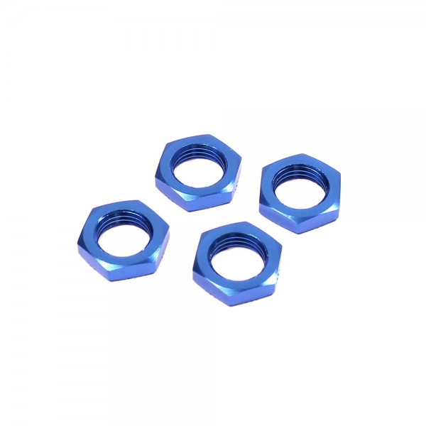 Racer's Edge Aluminum Wheel Nuts, Blue (X-Maxx) (4)
