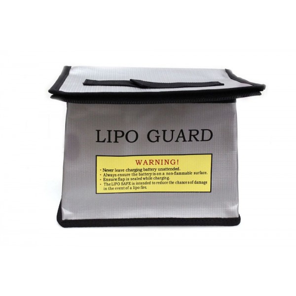 Racer's Edge Lipo Battery Charging Safety Bag 215x145x165mm with Zipper
