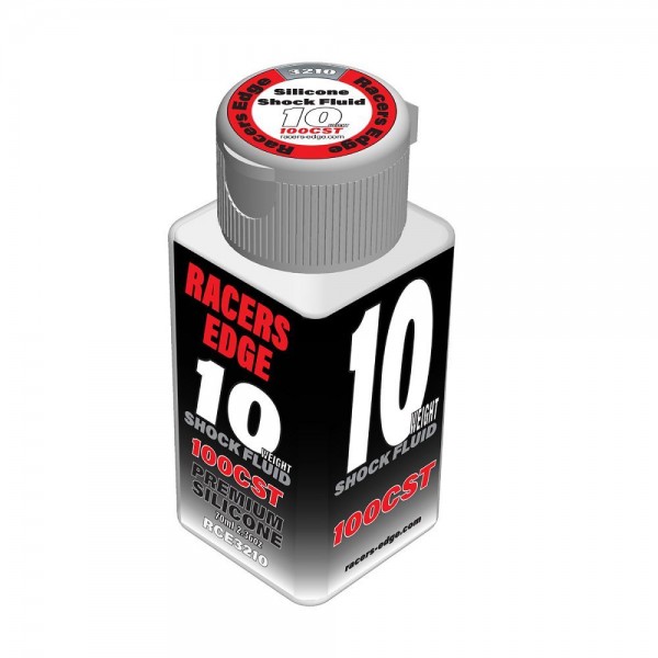 Racer's Edge 10 Weight, 100cSt, 70ml 2.36oz Pure Silicone Shock Oil
