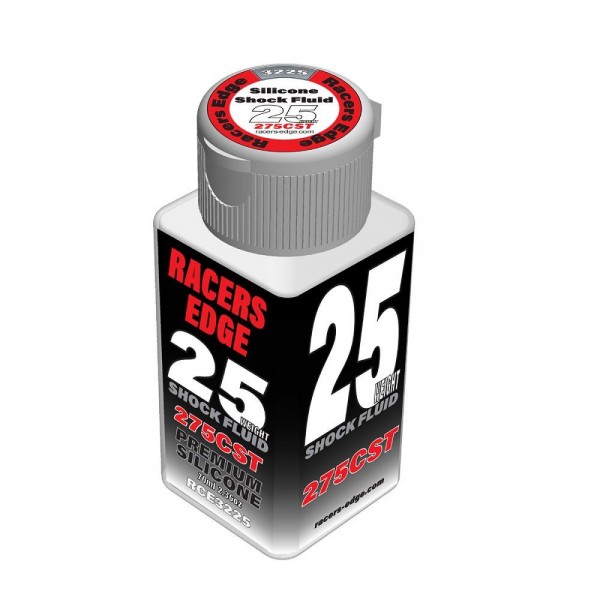 Racer's Edge 25 Weight, 275cSt, 70ml 2.36oz Pure Silicone Shock Oil