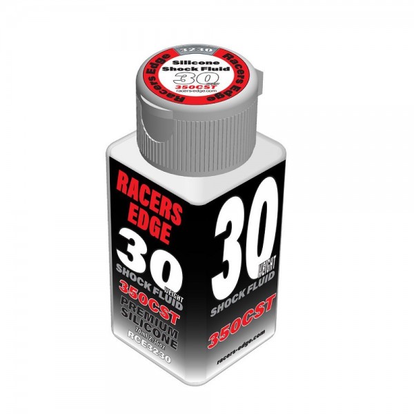 Racer's Edge 30 Weight, 350cSt, 70ml 2.36oz Pure Silicone Shock Oil