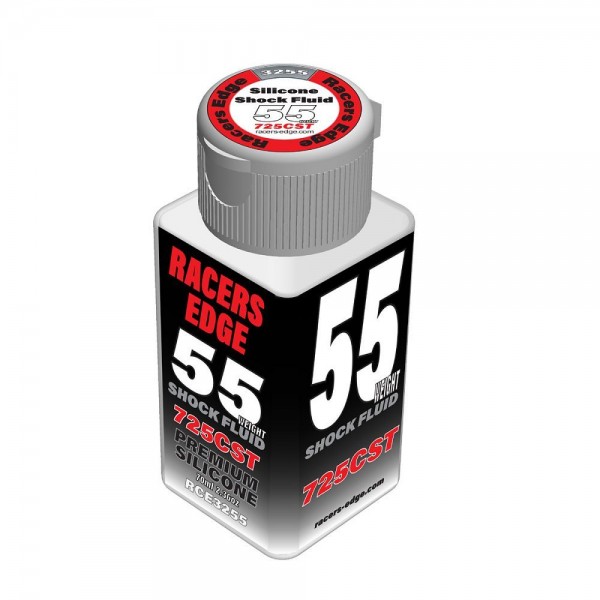 Racer's Edge 55 Weight, 725cSt, 70ml 2.36oz Pure Silicone Shock Oil