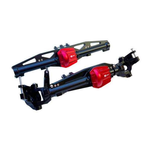 Racer's Edge Aluminum CNC Front and Rear Axle Set for Axial SCX6