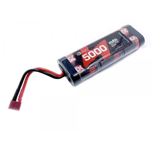 Racer's Edge 5000mAh 7.2V 6-Cell Nimh Flat Battery Pack with T-Plug