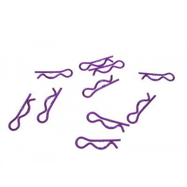 METALLIC PURPLE MINI BODY CLIPS
