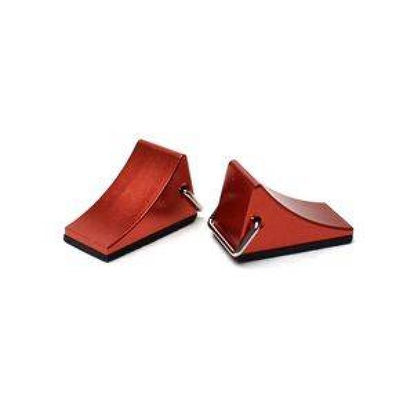 1/10 Scaler Aluminum Wheel Chocks (pr) - Red