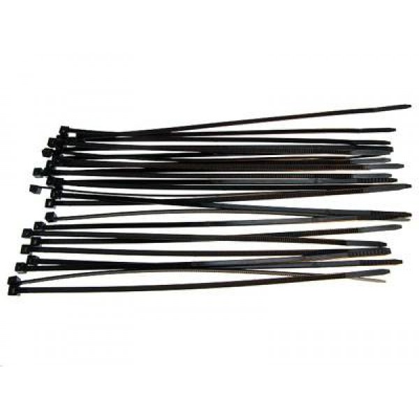 7 1/2 BLACK TIE WRAPS (25)