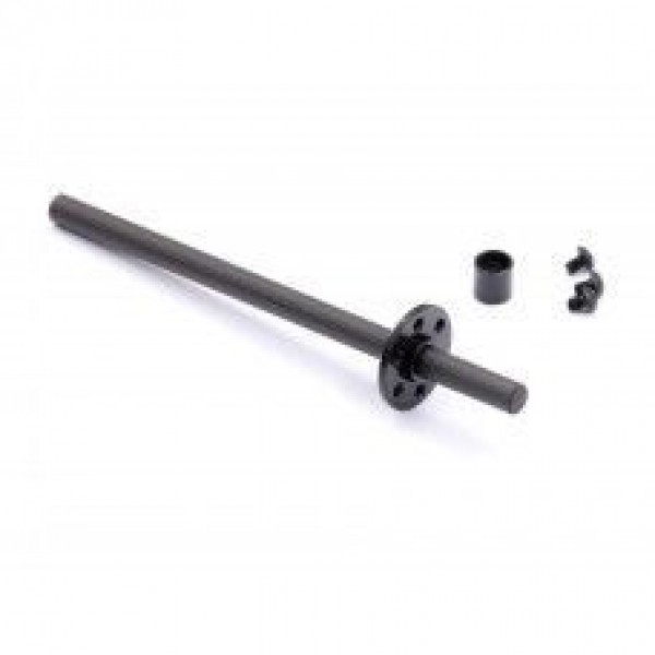 Radtec 1/12/F1 Carbon Rear Solid Axle Set (V2), Black