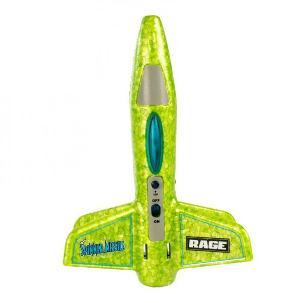 Rage Spinner Missile Electric Free-Flight Rocket, Green