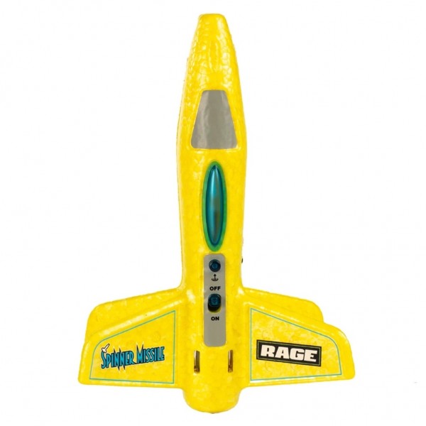 Rage Spinner Missile Electric Free-Flight Rocket, Yellow