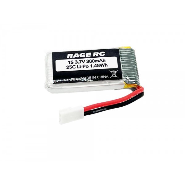 Rage 3.7V 380mAh 1S LiPo Battery; Jetpack Commander XL
