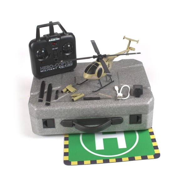 Rage 4-Blade Hero-Copter RTF Army Heli