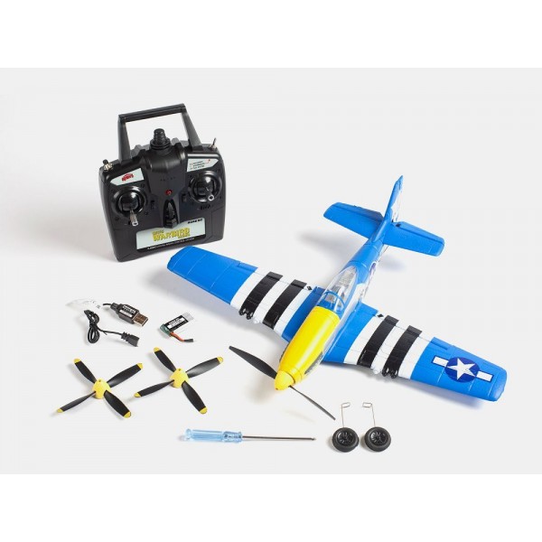 Rage P-51D Obsession Micro RTF Airplane with PASS (Pilot Assist Stability Software) System