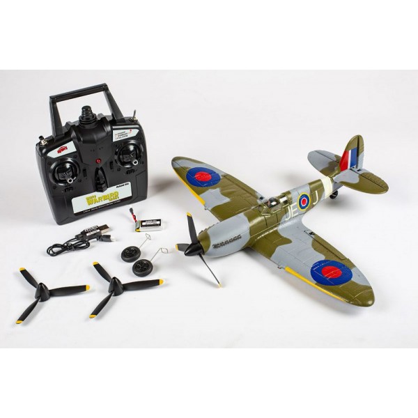 Rage Supermarine Spitfire Micro Warbirds RTF Airplane, 400mm