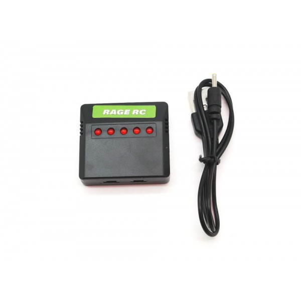 Rage Super Cub MX4 Micro Warbirds 5-Port 1S USB Micro Charger