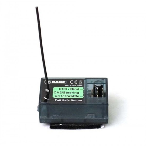 Rage 2.4Ghz 2-Channel Receiver (Black Marlin, SuperCat)