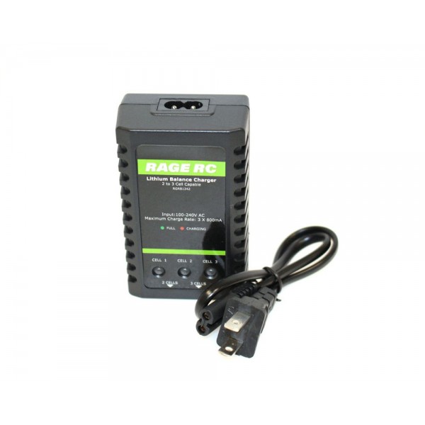 Rage 2-3S 800mA LiPo Balance Charger; Black Marlin BL, Black Marlin EX, Black Marlin EX BL