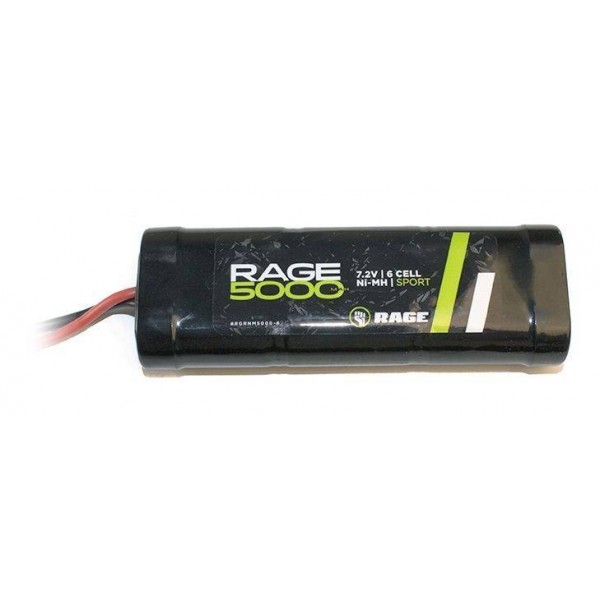 Rage NiMH Pack Battery 5000mAh 7.2V (6S) with Tamiya Connector