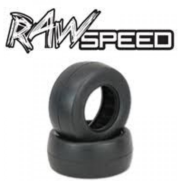 Raw Speed RC Slick - SCT / No-Prep Drag Tires w/Inserts 2.2x3" (1 pr)