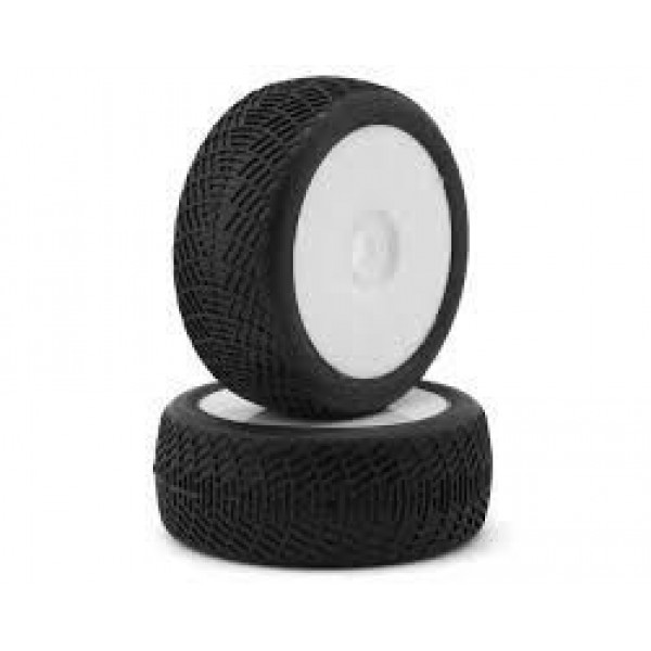 Raw Speed RC Radar 1/8 Buggy Pre-Mounted Tires (White) (2) (Gumball (Pink))