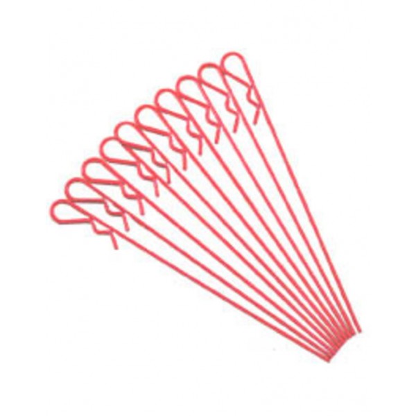 RC One Long Red Truck Body Pins (10)
