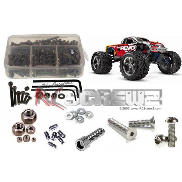 TRA012 Stainless Steel Screw Kit Revo