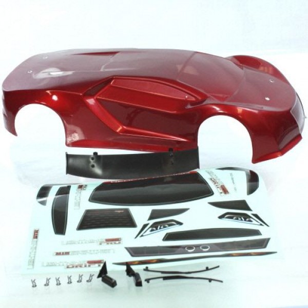 Redcat Racing 1/10th Scale Onroad Car Body, Red
