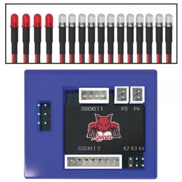 Redcat Racing 16 LED Light Kit with Control Box (4 Red, 12 White)