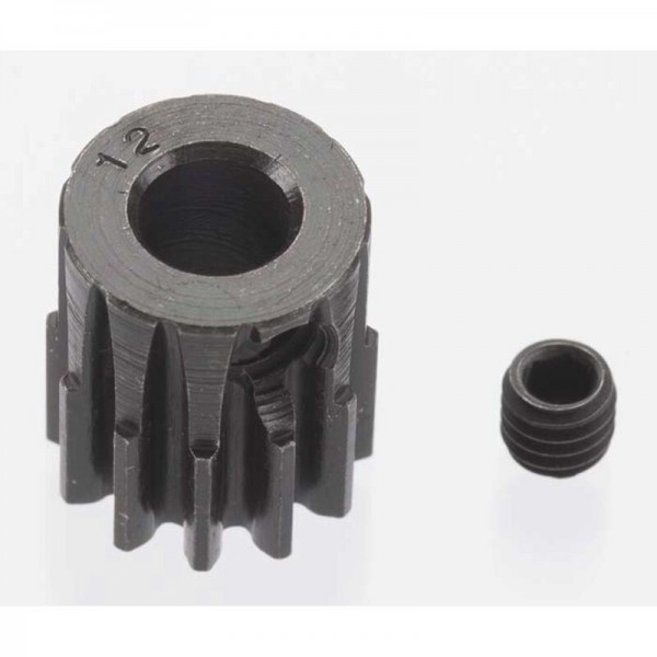 Robinson Racing Products Extra Hard Blackened Steel 12 Tooth 32p Pinion 5mm
