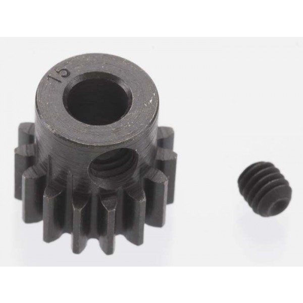 Robinson Racing Products Extra Hard Blackened Steel 15T 32p Pinion Gear, 5mm
