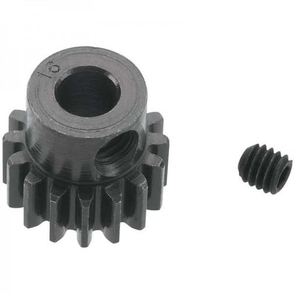 Robinson Racing Products Extra Hard Blackened Steel 16 Tooth 32p Pinion 5mm