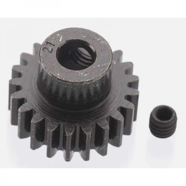 Robinson Racing Products Extra Hard Blackened Steel 21 Tooth 32p Pinion 5mm