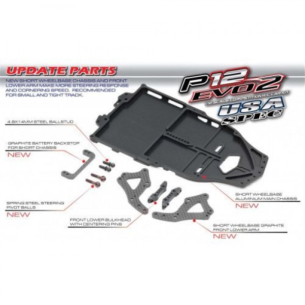 Roche Rapide P12 EVO2 1/12 Competition Car USA Spec Kit