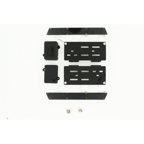 RLD Aluminum/Carbon Rock Rails (Gecko X10) Silver
