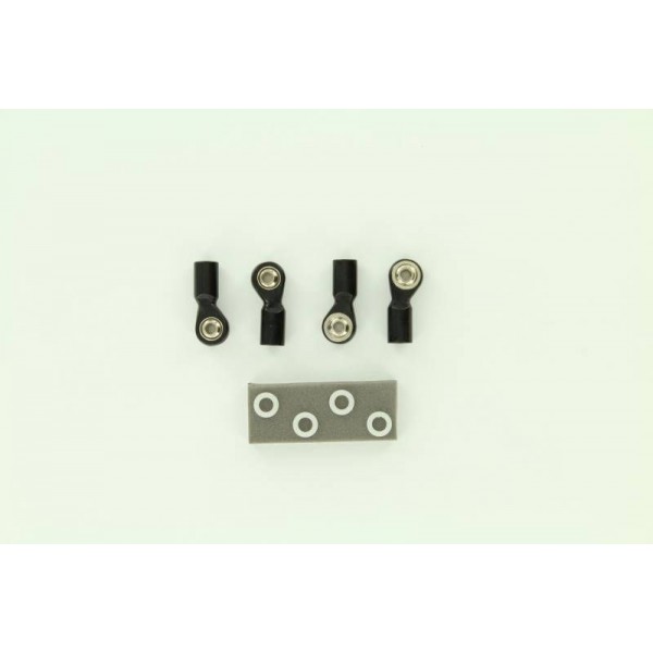 Rock Lizard Designs Aluminum M4 Ball Ends Offset Type, 19mm