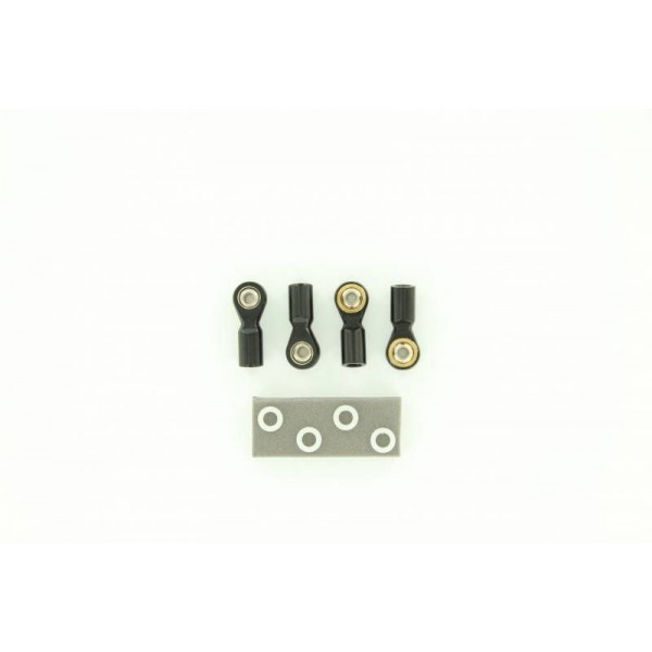 Rock Lizard Designs Aluminum M4 Ball Ends Bent Type, 19mm