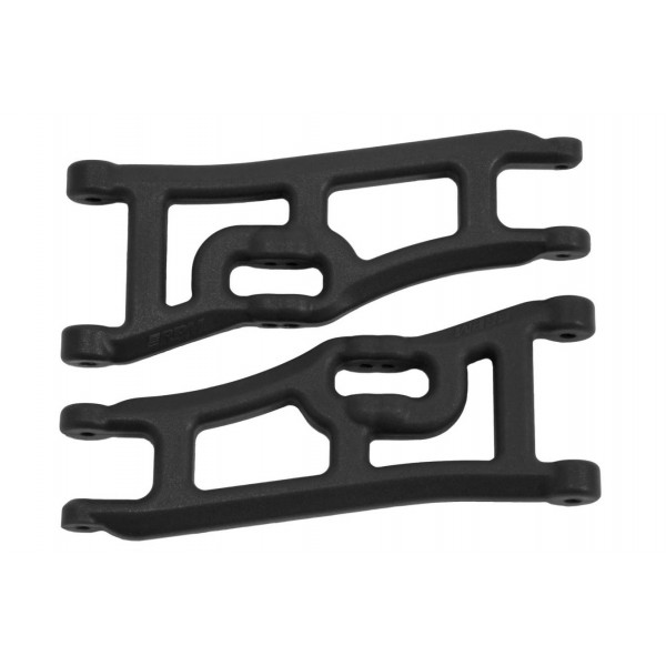 RPM Wide Front A-Arms, Black (Rustler) (2)