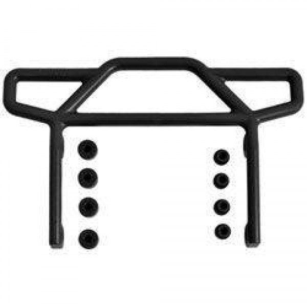 Rear Bumper, Black : Rustler