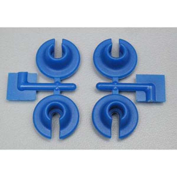 73155 Spring Cups Lower Blu TRA Nitro Slash/Rally 4x4(4