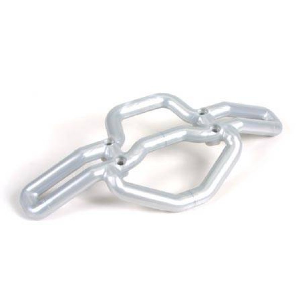 80106 Front Bumper Metallic Silver T/E-Maxx