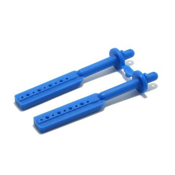 80175 Long Body Mounts Blue T/E-Maxx