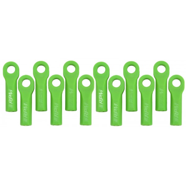 RPM Long Rod Ends, Green (Traxxas 1/10)