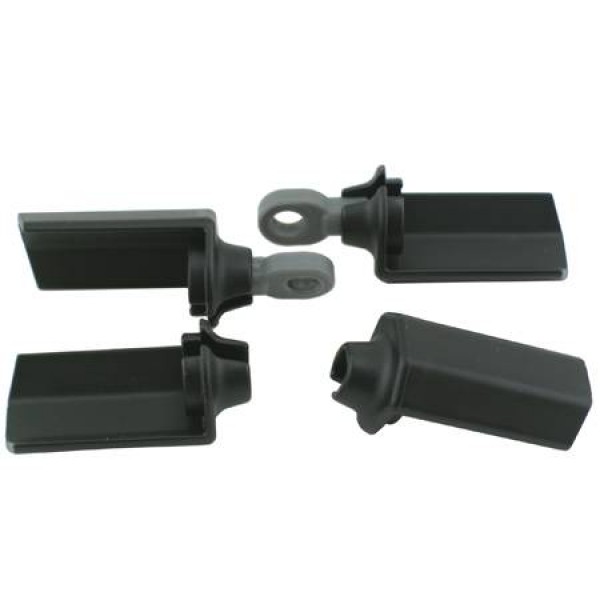 RPM Shock Shaft Guards, Black (Associated 1/10 Scale Shocks) (4)