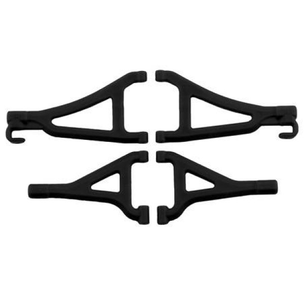 80692 Front U/L A-Arms Black Mini Revo